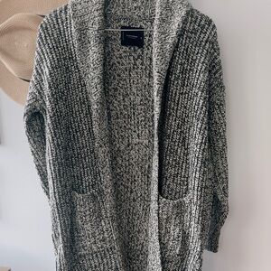 Lucky Brand Black and White Long Cardigan